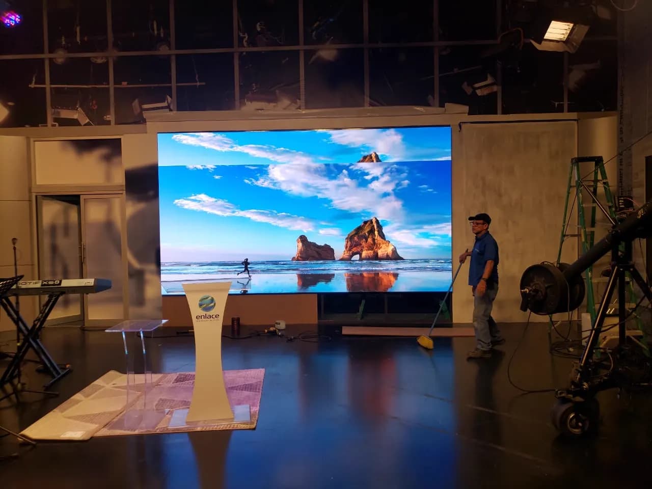 Detalle de la instalación en Enlace TV